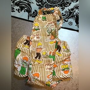 Lily kids vintage boys hobo boy novelty print sun suit